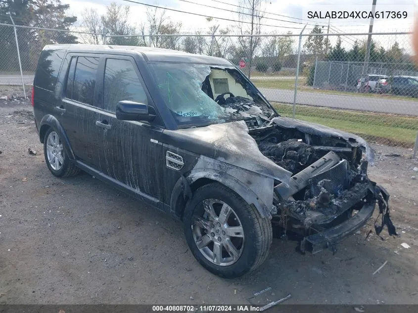 2012 Land Rover Lr4 VIN: SALAB2D4XCA617369 Lot: 40808702