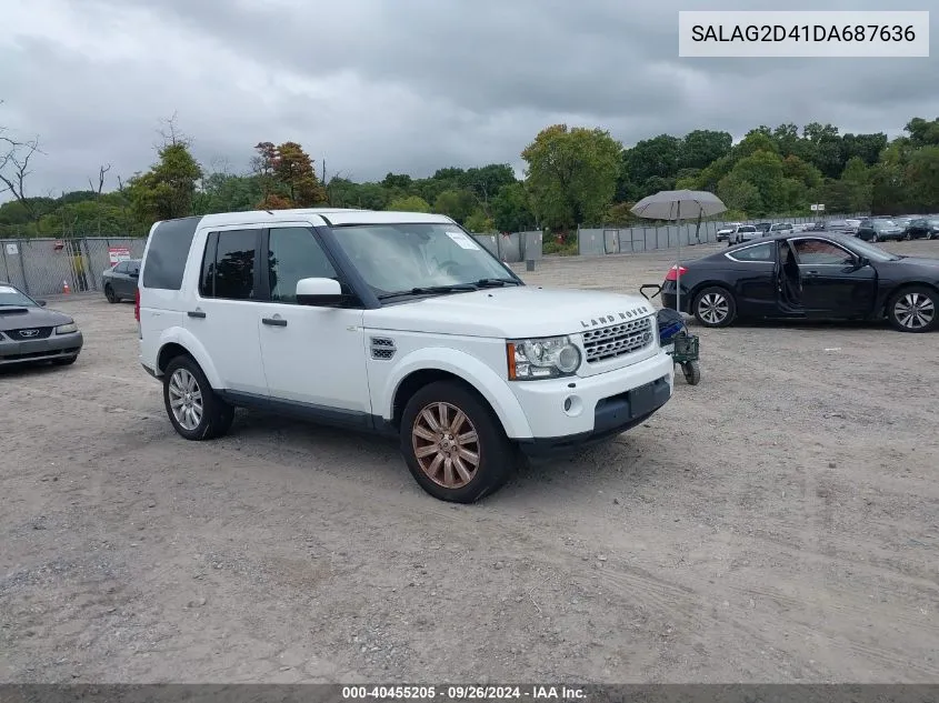 2013 Land Rover Lr4 VIN: SALAG2D41DA687636 Lot: 40455205