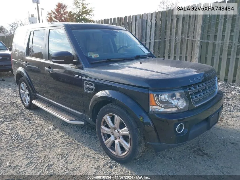 2015 Land Rover Lr4 VIN: SALAG2V6XFA748484 Lot: 40810594