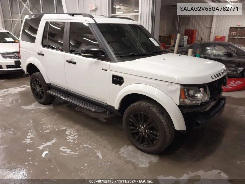 2016 Land Rover Lr4 VIN: SALAG2V65GA782771 Lot: 40752773