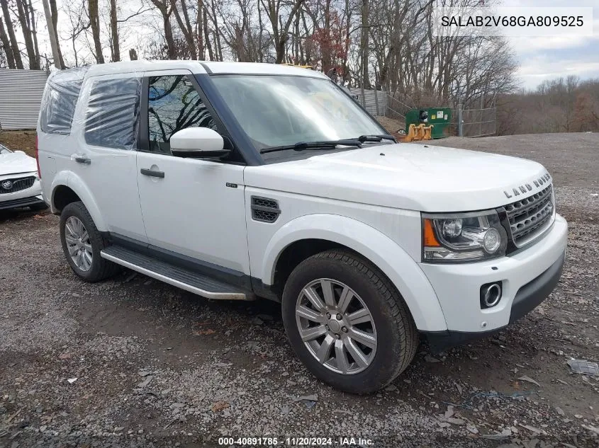 2016 Land Rover Lr4 VIN: SALAB2V68GA809525 Lot: 40891785