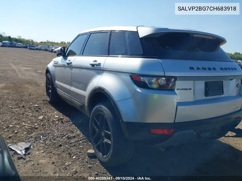 2012 Land Rover Range Rover Evoque Pure Plus VIN: SALVP2BG7CH683918 Lot: 40288341