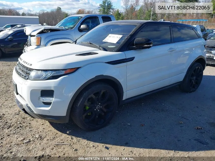 2012 Land Rover Range Rover Evoque Pure Plus VIN: SALVT1BG8CH622065 Lot: 40797274