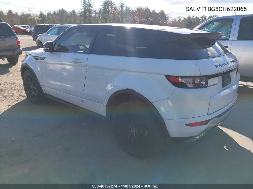 2012 Land Rover Range Rover Evoque Pure Plus VIN: SALVT1BG8CH622065 Lot: 40797274