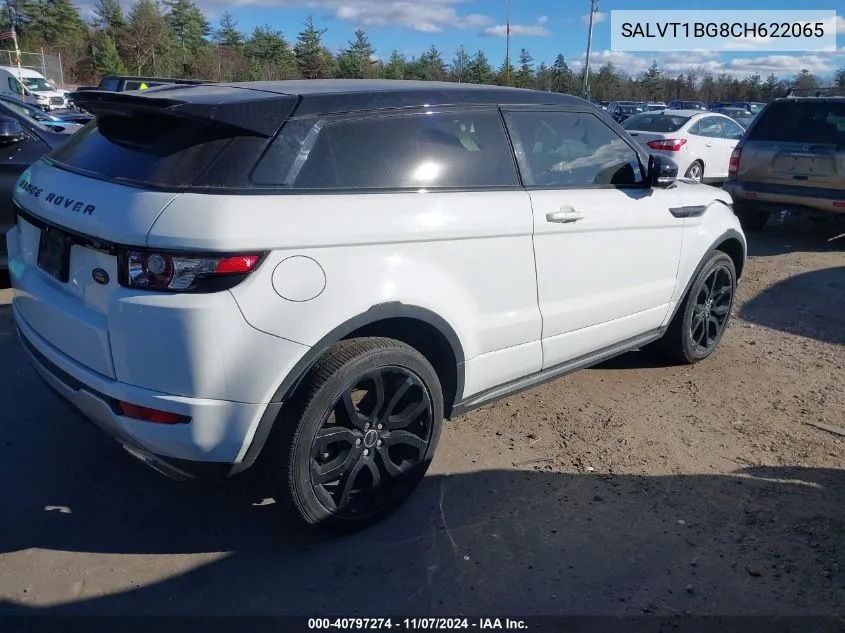 2012 Land Rover Range Rover Evoque Pure Plus VIN: SALVT1BG8CH622065 Lot: 40797274