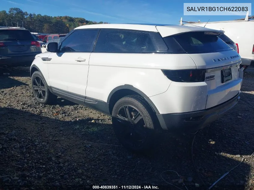 2012 Land Rover Range Rover Evoque Pure Plus VIN: SALVR1BG1CH622083 Lot: 40839351