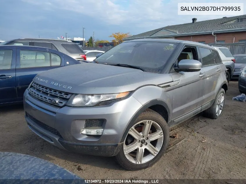 2013 Land Rover Range Rover Evoque VIN: SALVN2BG7DH799935 Lot: 12134972