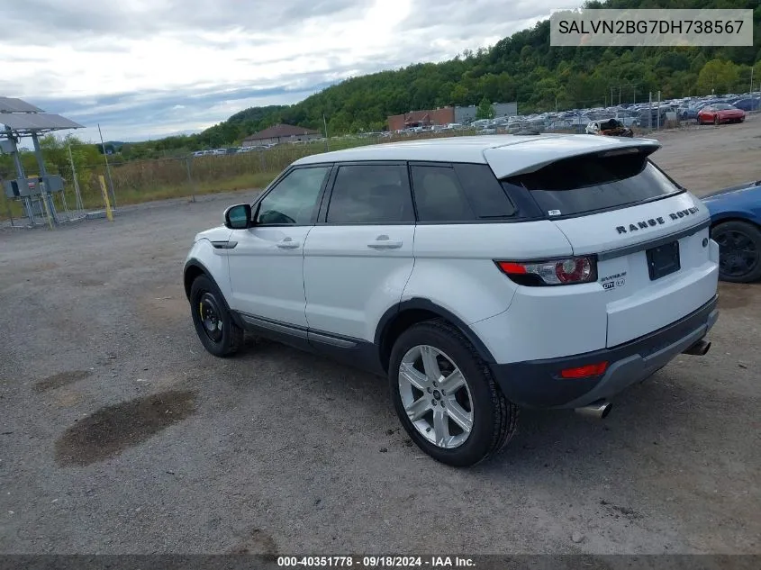 2013 Land Rover Range Rover Evoque Pure VIN: SALVN2BG7DH738567 Lot: 40351778