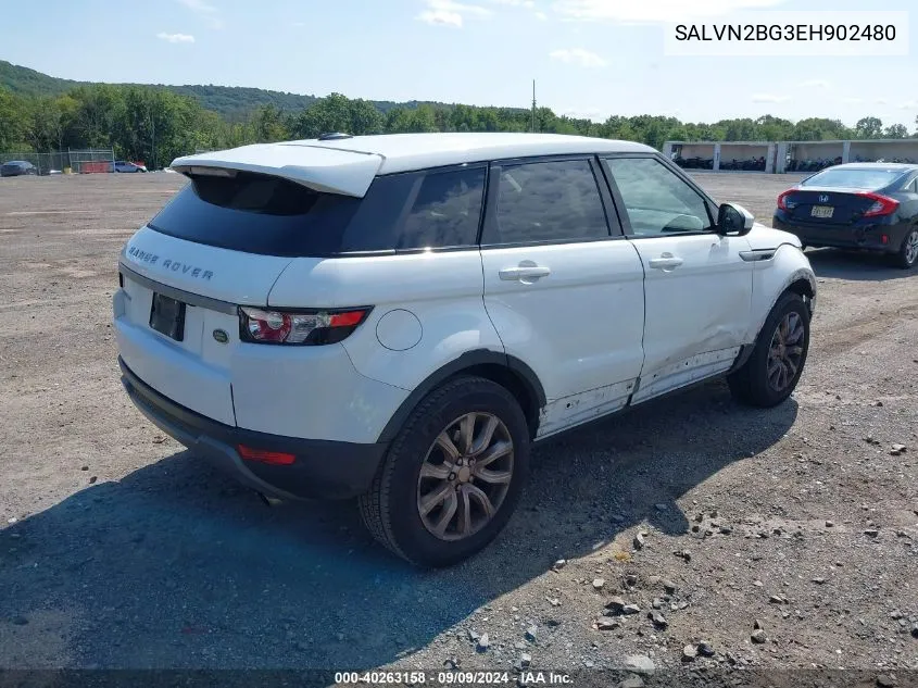 2014 Land Rover Range Rover Evoque Pure VIN: SALVN2BG3EH902480 Lot: 40263158