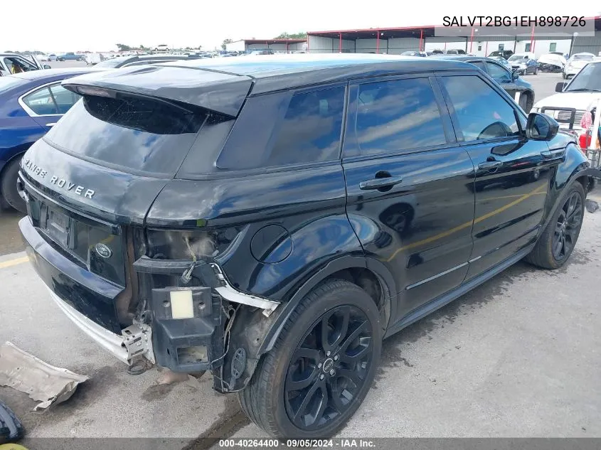 2014 Land Rover Range Rover Evoque Dynamic VIN: SALVT2BG1EH898726 Lot: 40264400