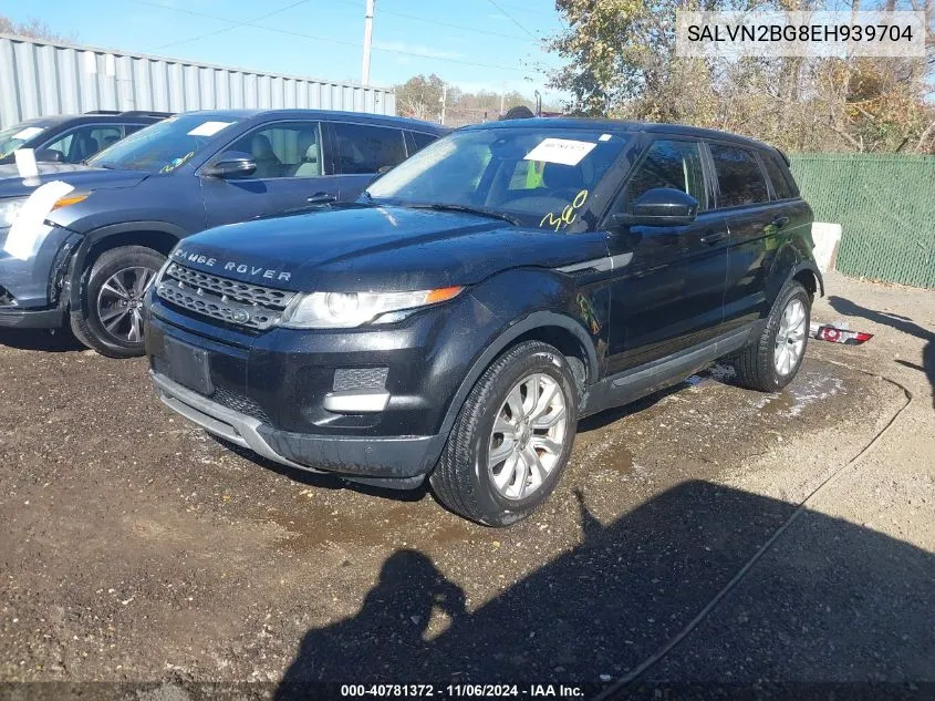 2014 Land Rover Range Rover Evoque Pure VIN: SALVN2BG8EH939704 Lot: 40781372