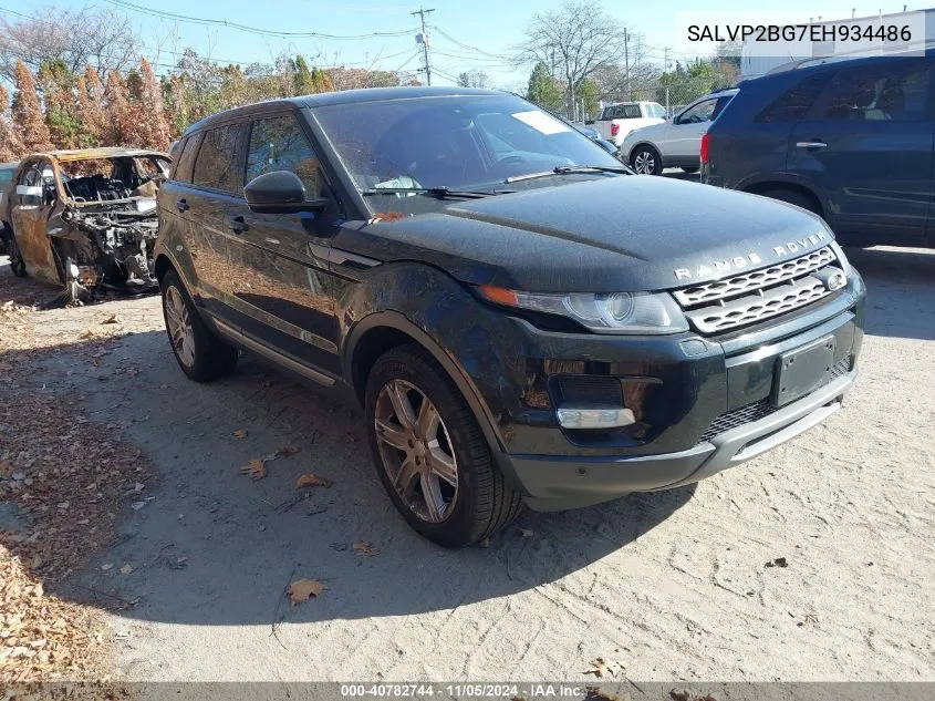 2014 Land Rover Range Rover Evoque Pure VIN: SALVP2BG7EH934486 Lot: 40782744