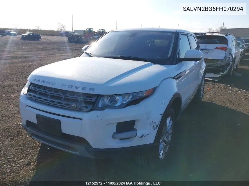 2015 Land Rover Range Rover Evoque VIN: SALVN2BG6FH070294 Lot: 12152572