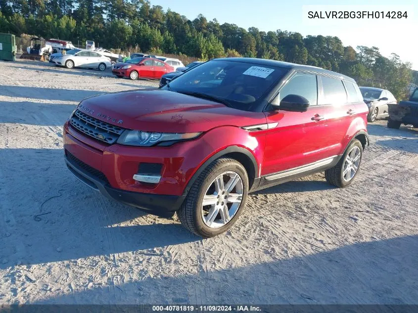 2015 Land Rover Range Rover Evoque Pure Premium VIN: SALVR2BG3FH014284 Lot: 40781819