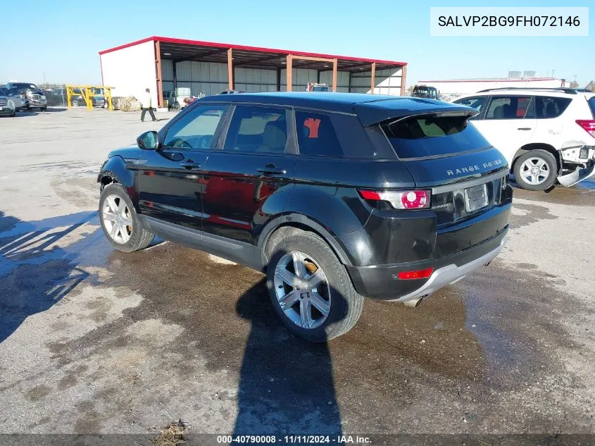 2015 Land Rover Range Rover Evoque Pure VIN: SALVP2BG9FH072146 Lot: 40790008