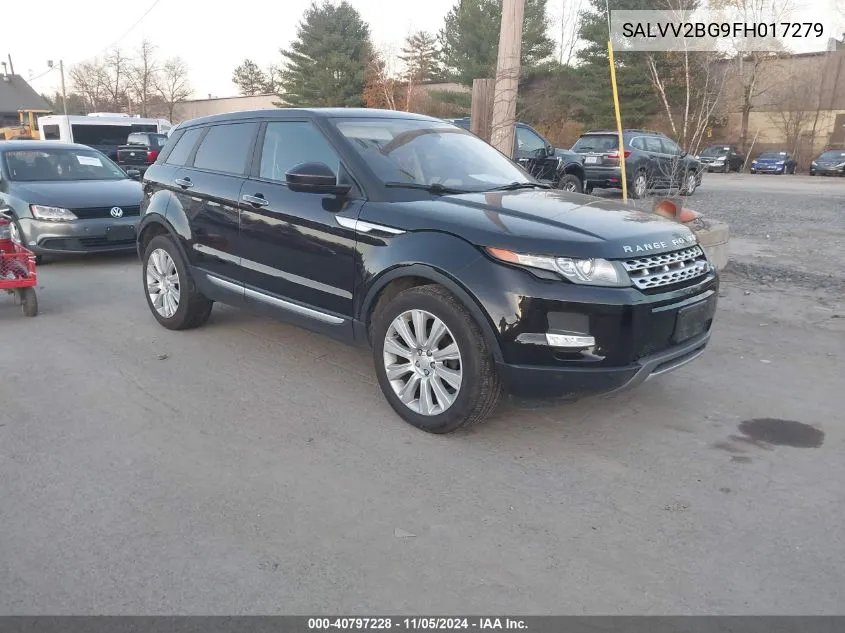 2015 Land Rover Range Rover Evoque Prestige VIN: SALVV2BG9FH017279 Lot: 40797228