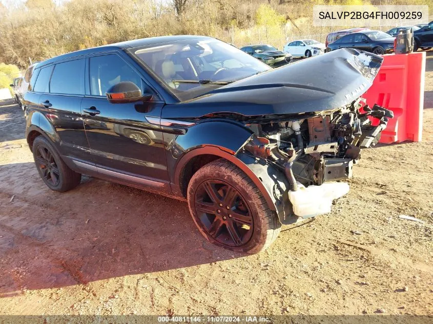 2015 Land Rover Range Rover Evoque Pure VIN: SALVP2BG4FH009259 Lot: 40811146