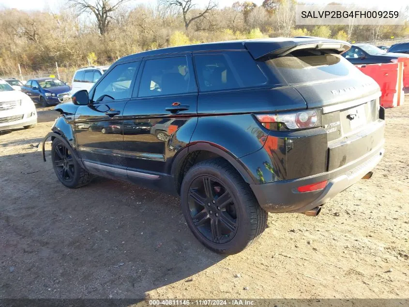 2015 Land Rover Range Rover Evoque Pure VIN: SALVP2BG4FH009259 Lot: 40811146