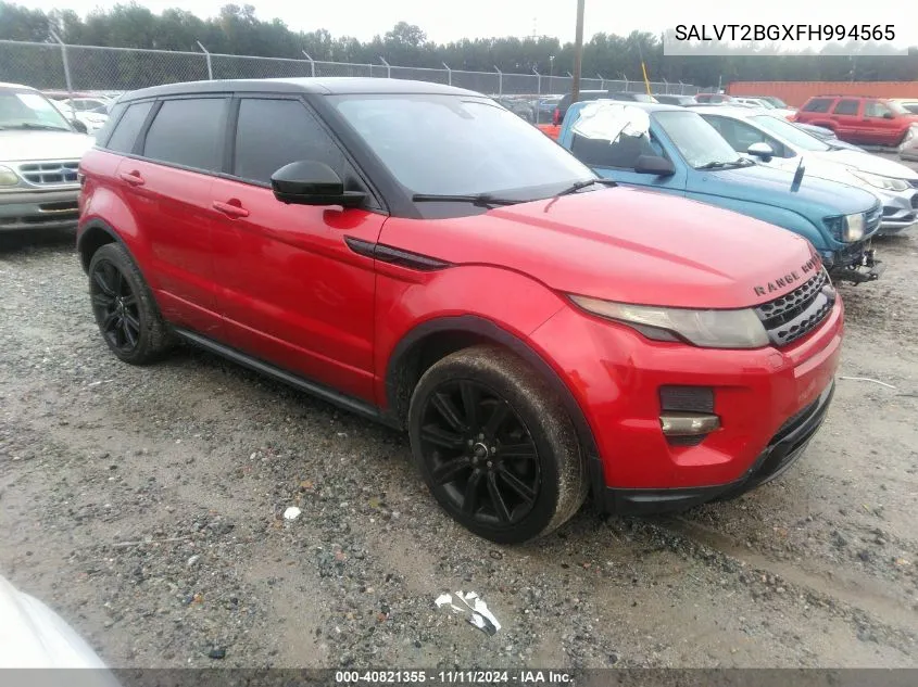 2015 Land Rover Range Rover Evoque Dynamic VIN: SALVT2BGXFH994565 Lot: 40821355