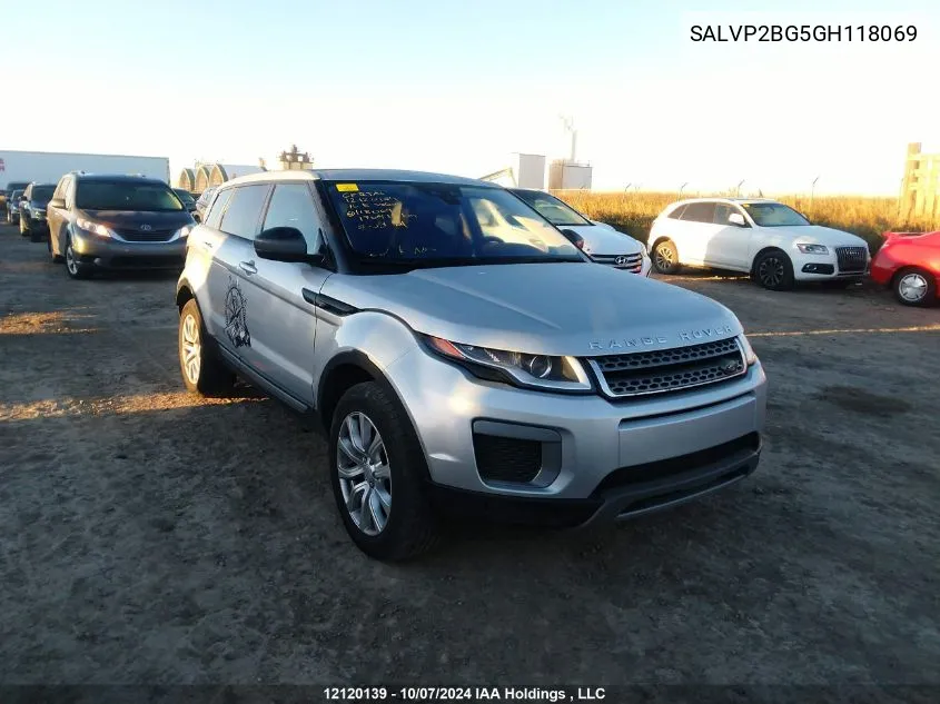 2016 Land Rover Range Rover Evoque VIN: SALVP2BG5GH118069 Lot: 12120139