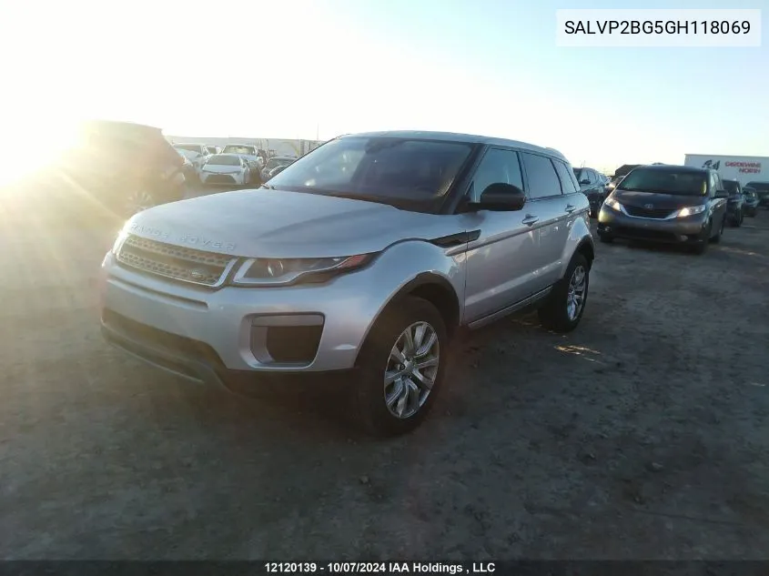 2016 Land Rover Range Rover Evoque VIN: SALVP2BG5GH118069 Lot: 12120139