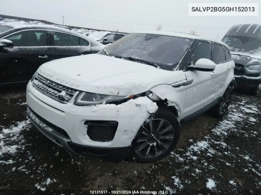 2016 Land Rover Range Rover Evoque VIN: SALVP2BG5GH152013 Lot: 12131517