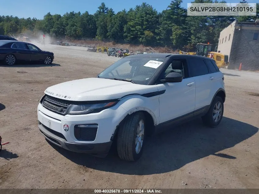 2017 Land Rover Range Rover Evoque Se/Se Premium VIN: SALVP2BG8HH210195 Lot: 40325678