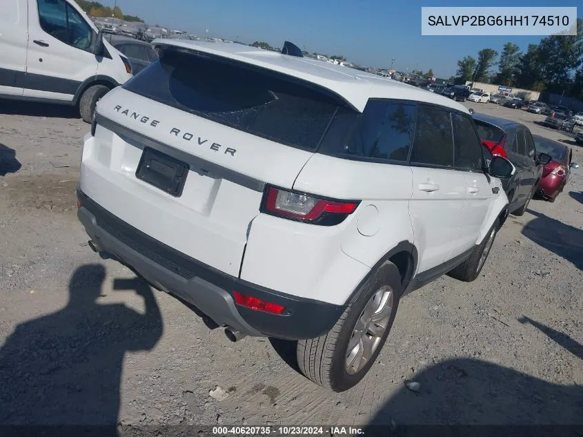 2017 Land Rover Range Rover Evoque Se/Se Premium VIN: SALVP2BG6HH174510 Lot: 40620735