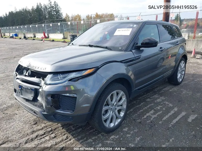 2017 Land Rover Range Rover Evoque Se/Se Premium VIN: SALVP2BG5HH195526 Lot: 40744525