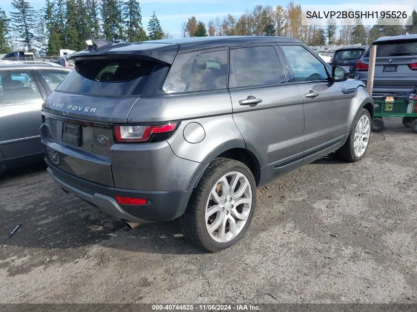 2017 Land Rover Range Rover Evoque Se/Se Premium VIN: SALVP2BG5HH195526 Lot: 40744525