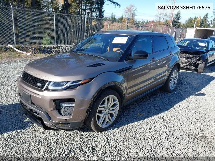 2017 Land Rover Range Rover Evoque Hse Dynamic VIN: SALVD2BG3HH176675 Lot: 40785534