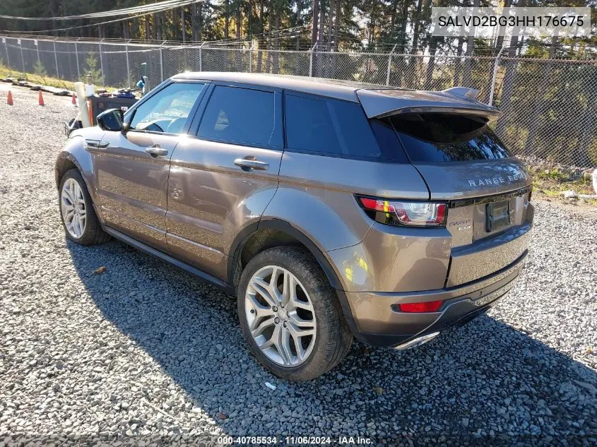 2017 Land Rover Range Rover Evoque Hse Dynamic VIN: SALVD2BG3HH176675 Lot: 40785534