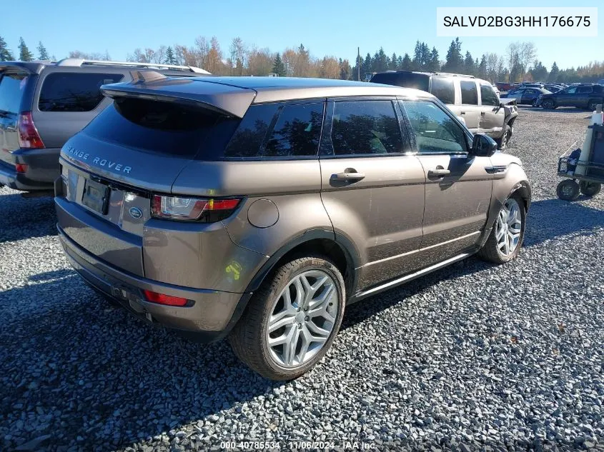 2017 Land Rover Range Rover Evoque Hse Dynamic VIN: SALVD2BG3HH176675 Lot: 40785534