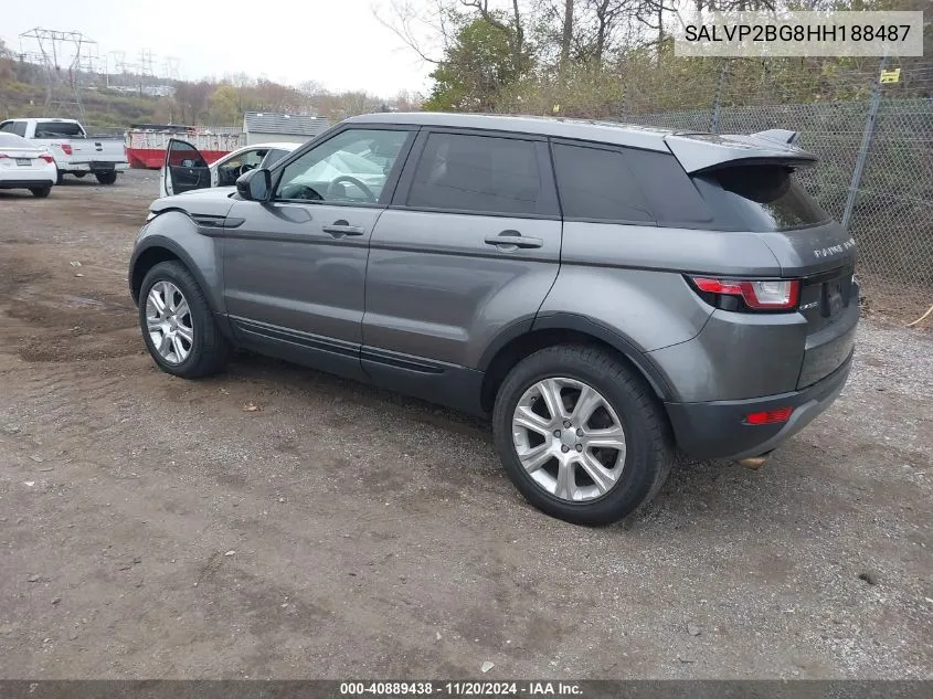 2017 Land Rover Range Rover Evoque Se/Se Premium VIN: SALVP2BG8HH188487 Lot: 40889438