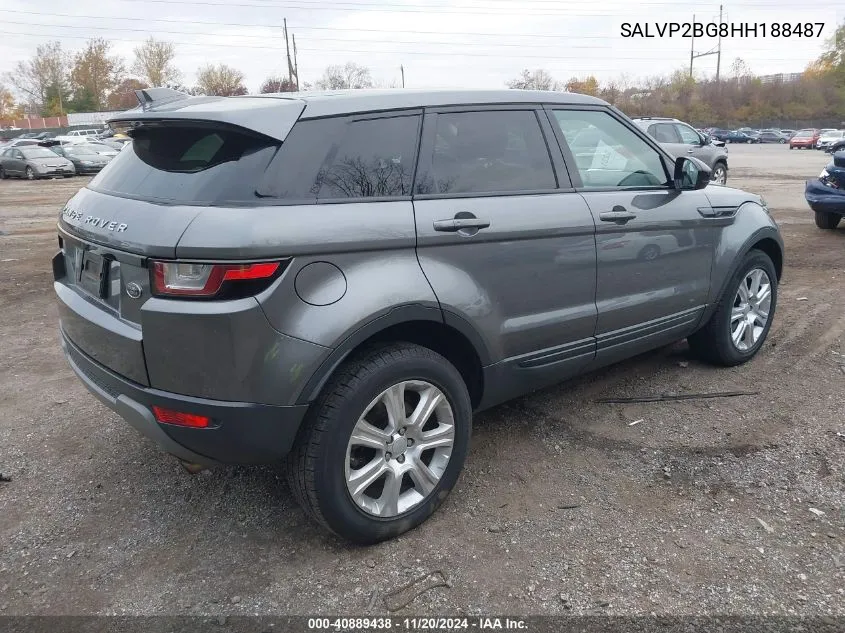 2017 Land Rover Range Rover Evoque Se/Se Premium VIN: SALVP2BG8HH188487 Lot: 40889438