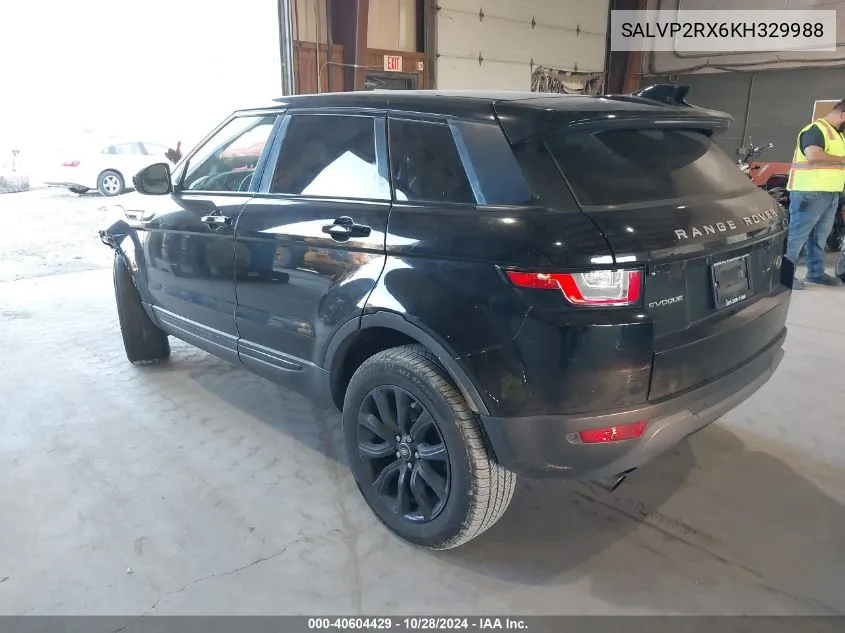 2019 Land Rover Range Rover Evoque Se/Se Premium VIN: SALVP2RX6KH329988 Lot: 40604429