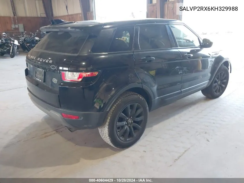 2019 Land Rover Range Rover Evoque Se/Se Premium VIN: SALVP2RX6KH329988 Lot: 40604429