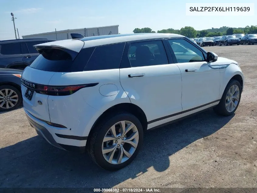 SALZP2FX6LH119639 2020 Land Rover Range Rover Evoque Se