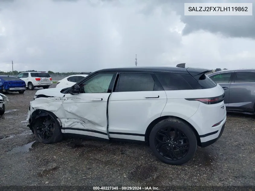 SALZJ2FX7LH119862 2020 Land Rover Range Rover Evoque S