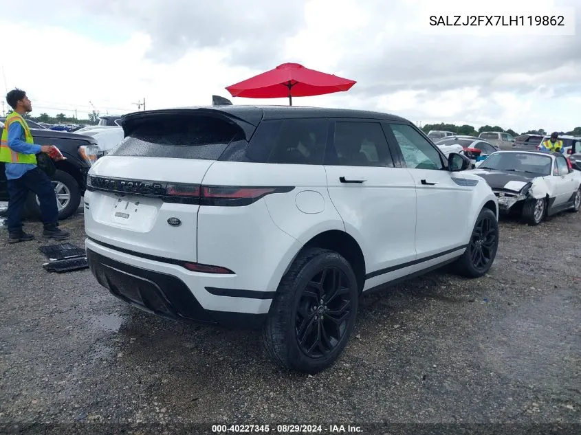 SALZJ2FX7LH119862 2020 Land Rover Range Rover Evoque S