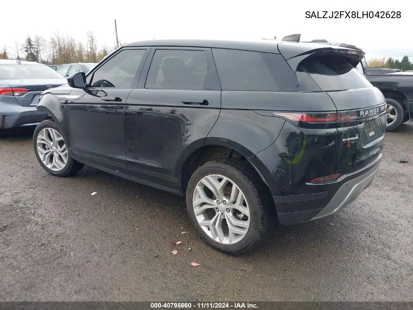 2020 Land Rover Range Rover Evoque S VIN: SALZJ2FX8LH042628 Lot: 40795660