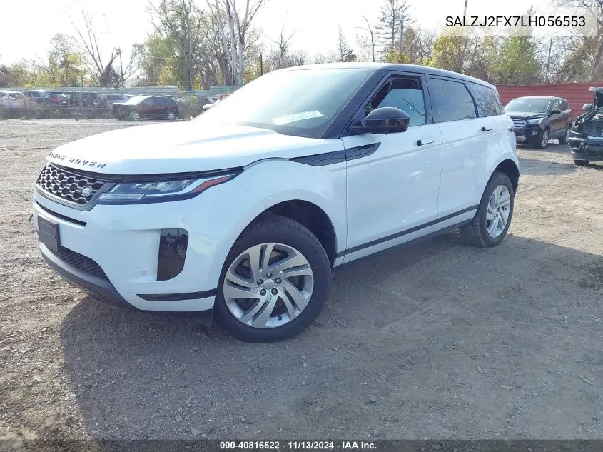 2020 Land Rover Range Rover Evoque S VIN: SALZJ2FX7LH056553 Lot: 40816522