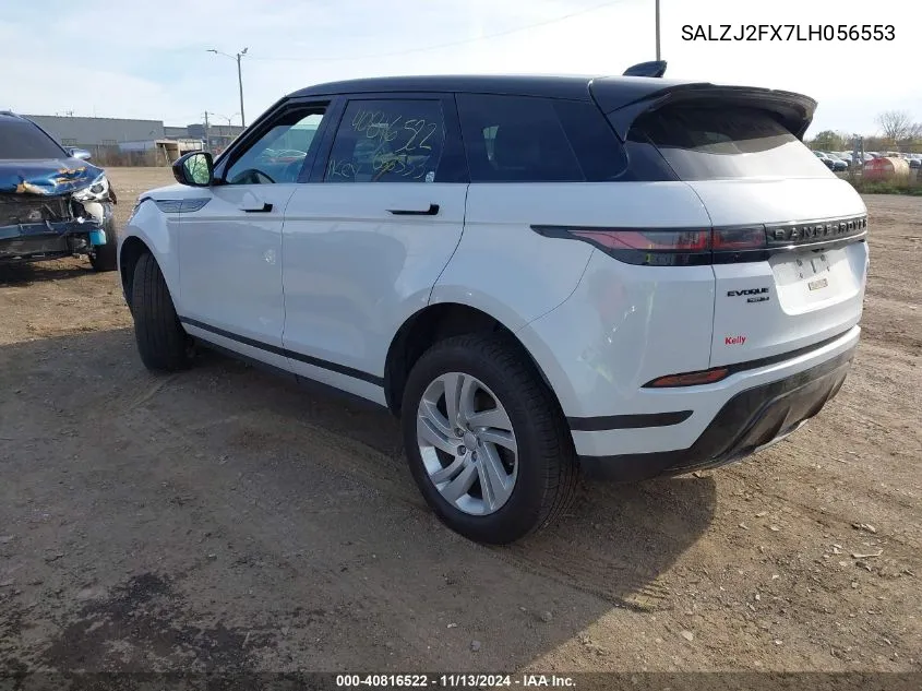 2020 Land Rover Range Rover Evoque S VIN: SALZJ2FX7LH056553 Lot: 40816522