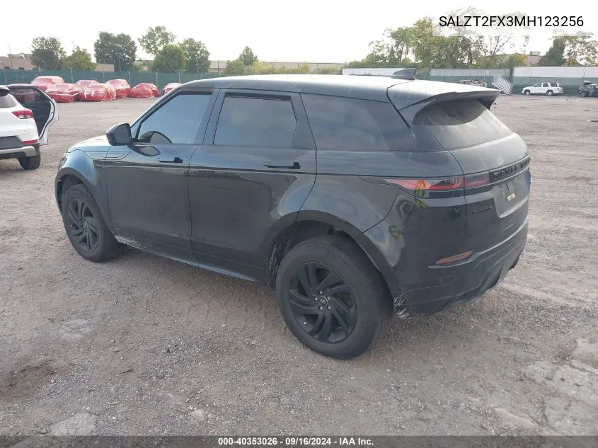 SALZT2FX3MH123256 2021 Land Rover Range Rover Evoque R-Dynamic S