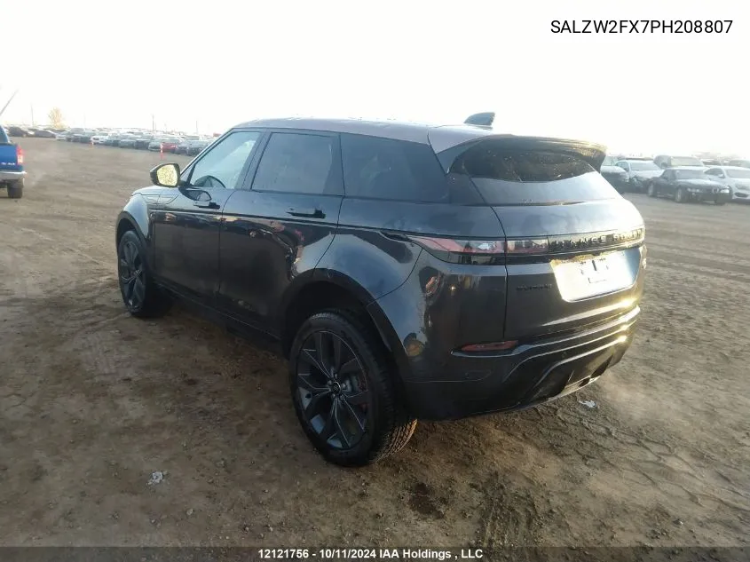 2023 Land Rover Range Rover Evoque VIN: SALZW2FX7PH208807 Lot: 12121756