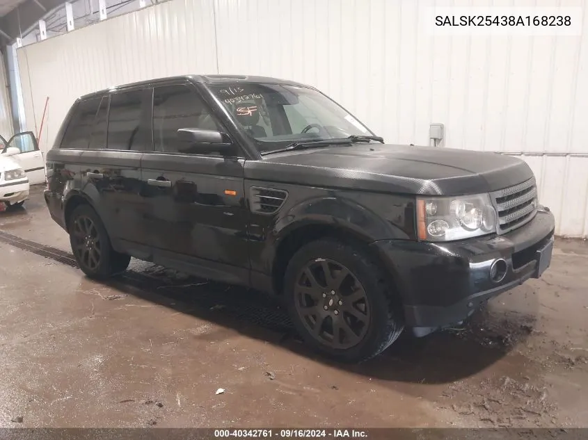 SALSK25438A168238 2008 Land Rover Range Rover Sport Hse