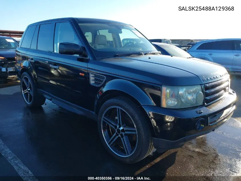 SALSK25488A129368 2008 Land Rover Range Rover Sport Hse