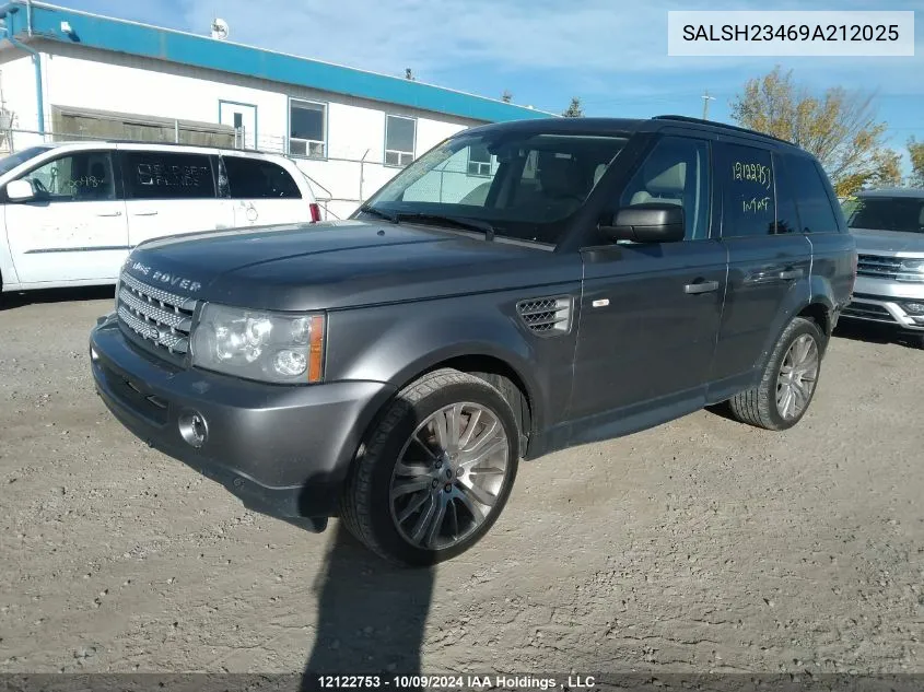 2009 Land Rover Range Rover Sport VIN: SALSH23469A212025 Lot: 12122753