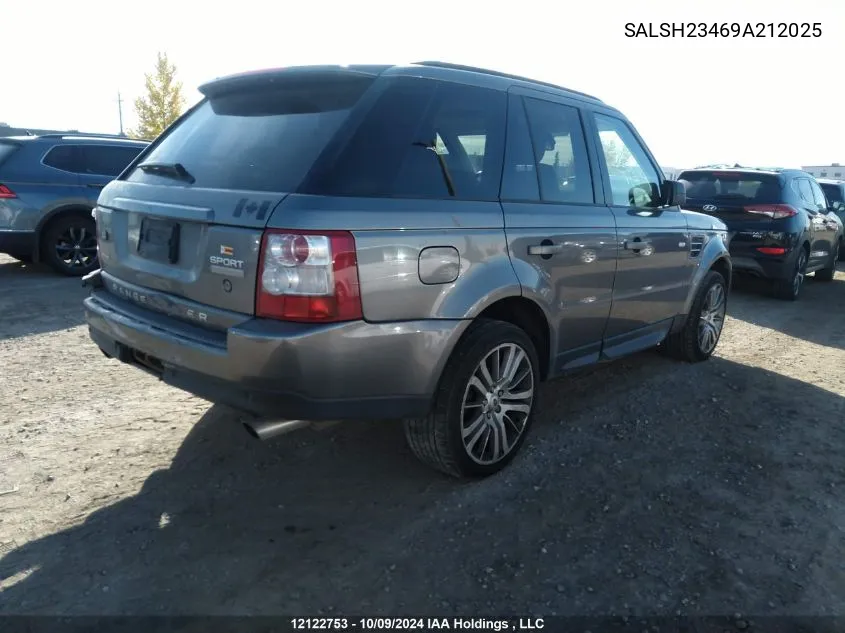 2009 Land Rover Range Rover Sport VIN: SALSH23469A212025 Lot: 12122753