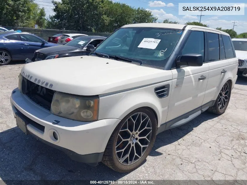 SALSK254X9A208719 2009 Land Rover Range Rover Sport Hse